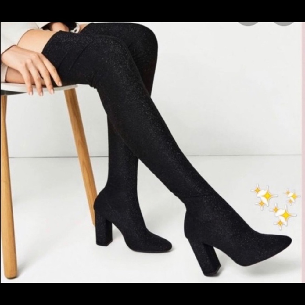 Zara thigh high boots